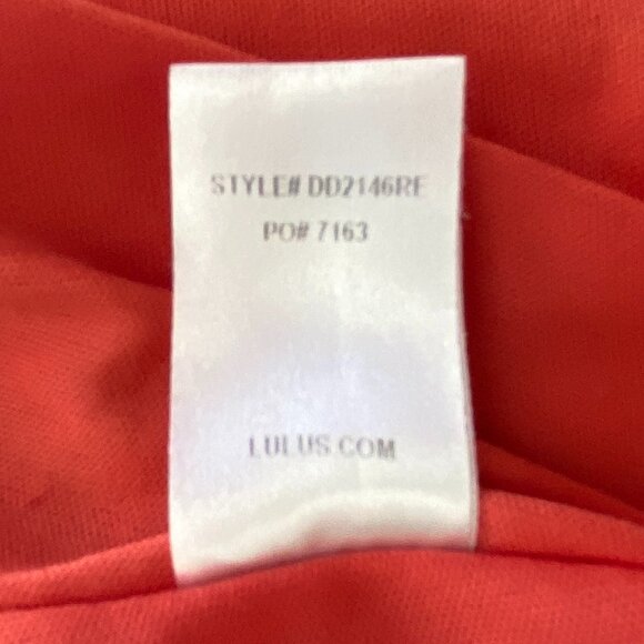 Lulus Sangria Coral Pink Tile Print Mini Shift Dress Chiffon Boho Maximalist-L - Picture 12 of 13